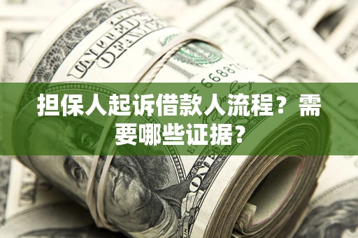 济南担保人起诉借款人流程？需要哪些证据？