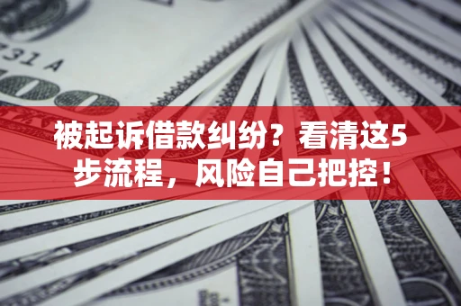 济南被起诉借款纠纷？看清这5步流程，风险自己把控！